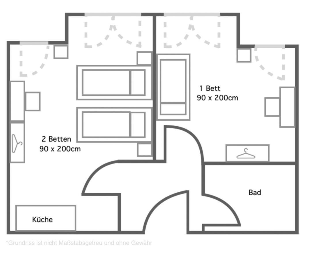 2 Zimmer Apartment Mit Bis Zu 4 Einzelbetten In Der Land Of Living Kelheim Exteriör bild